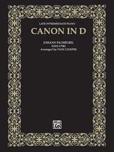 Canon in D-Advanced piano sheet music cover